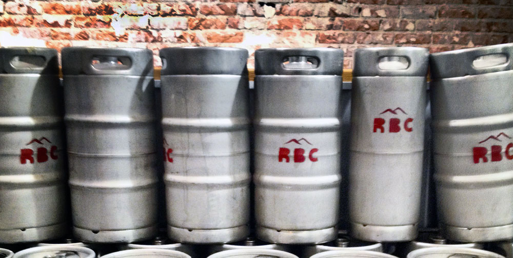 Rossland Beer Company Beer Kegs